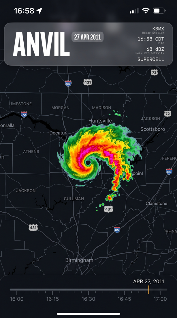 Backshear — the storm timeline